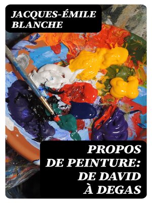 cover image of Propos de peinture